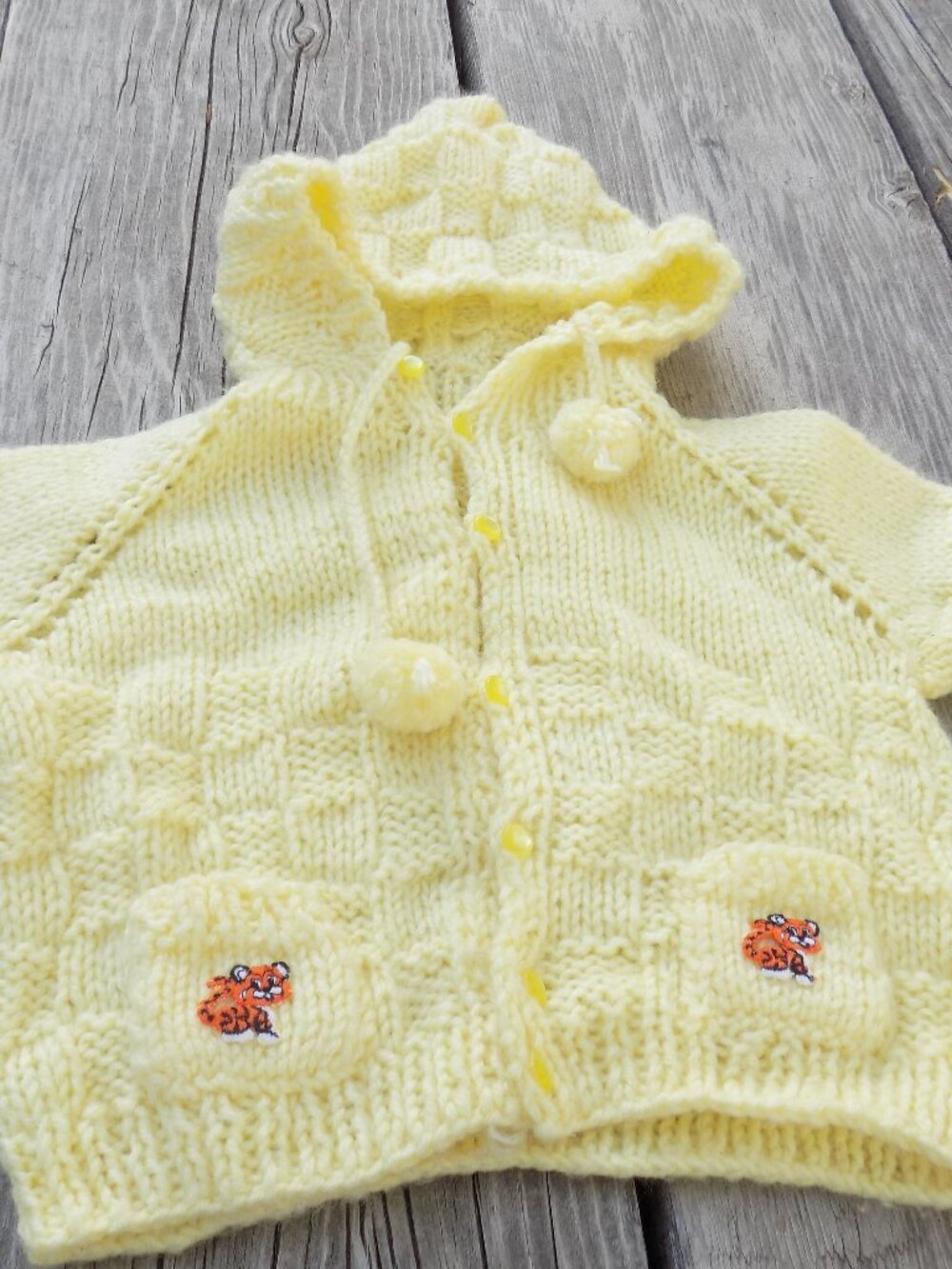 Baby Or Doll Sweater Hooded VINTAGE *